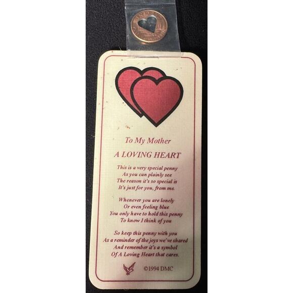 Poem and Penney A Loving Heart To My Mother 1994 DMC - Picture 2 of 5